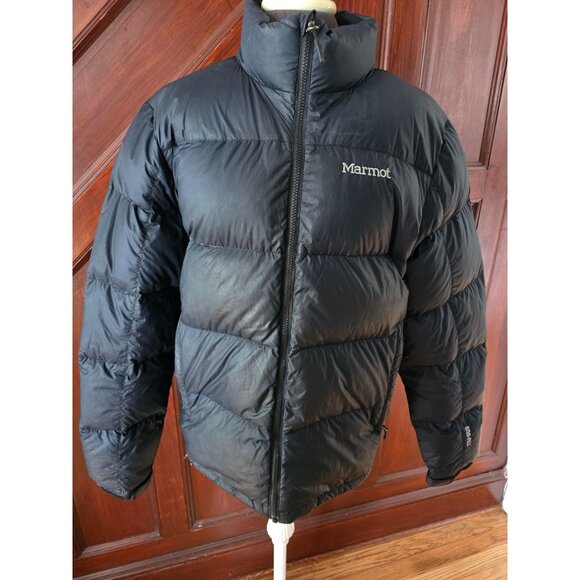 Marmot Black Mens 650-Fill Down Puffer Jacket L - Picture 1 of 9